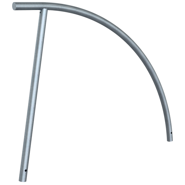 Bicycle lean-on hoop | for casting in concrete | hot-dip galvanized